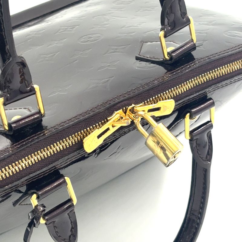 Louis Vuitton Alma GM Monogram Vernis Monogram Vernis Amarante Enamel Dark