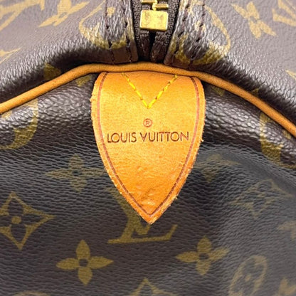 Louis Vuitton Keepall 50 Monogram Leather X PVC Brown Boston Bag Gold M41426