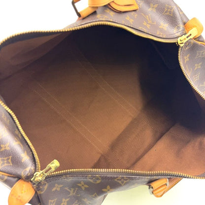 Louis Vuitton Keepall 50 Monogram Leather X PVC Brown Boston Bag Gold M41426