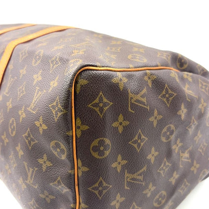 Louis Vuitton Keepall 50 Monogram Leather X PVC Brown Boston Bag Gold M41426