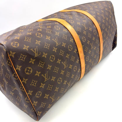 Louis Vuitton Keepall 60 Monogram Leather X PVC Brown Boston Bag Gold M41422
