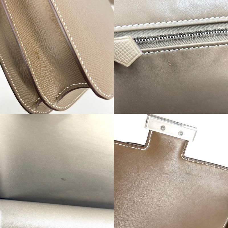 Hermes Shoulder Bag Women Constance 24 Pochette Shoulder Crossbody Brown