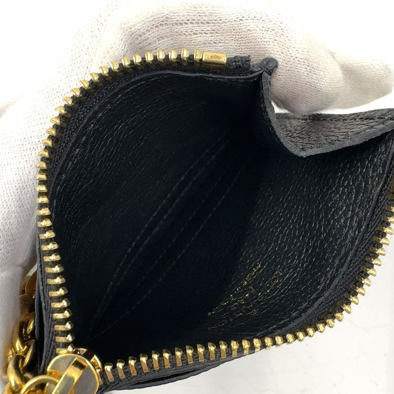 Louis Vuitton Monogram Empreinte Porte Carte Flora Rfid-compliant Leather Black