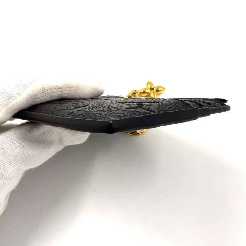 Louis Vuitton Monogram Empreinte Porte Carte Flora Rfid-compliant Leather Black