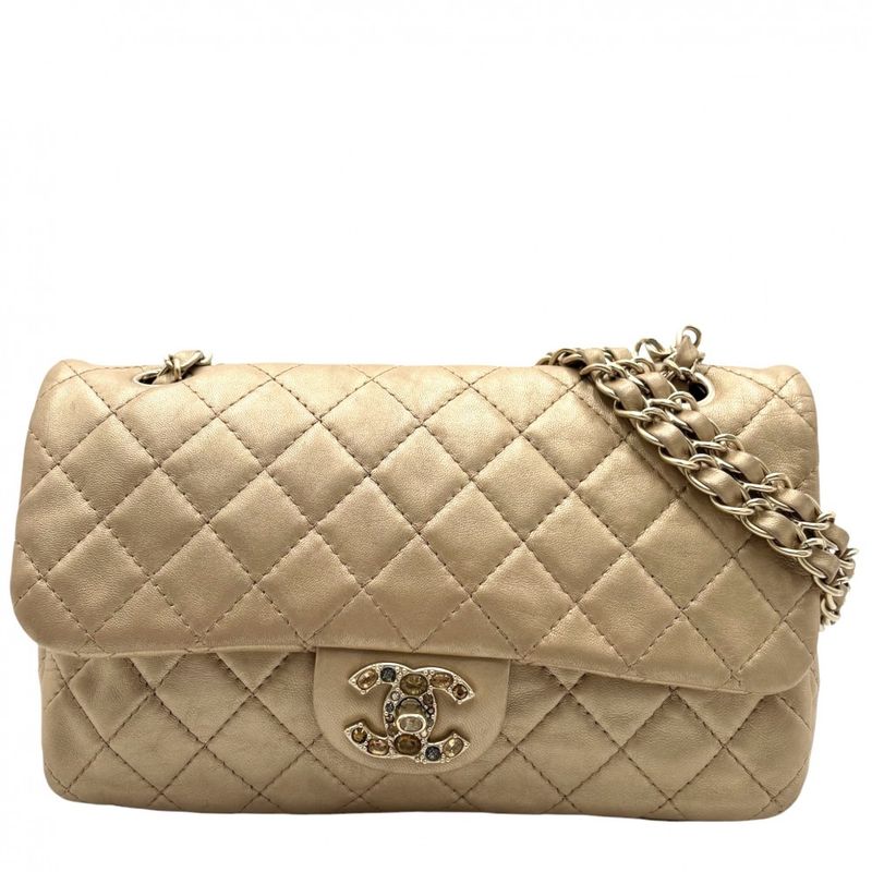 Chanel Shoulder Bag Women's Bijoux Coco Mark Matelasse Chain Shoulder Turnlock