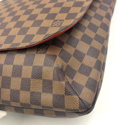 Louis Vuitton Musette Damier Ebene Damier Ebene Leather × PVC Brown Shoulder