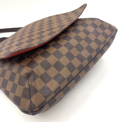 Louis Vuitton Musette Damier Ebene Damier Ebene Leather × PVC Brown Shoulder