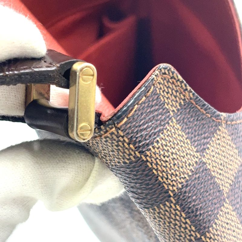 Louis Vuitton Musette Damier Ebene Damier Ebene Leather × PVC Brown Shoulder