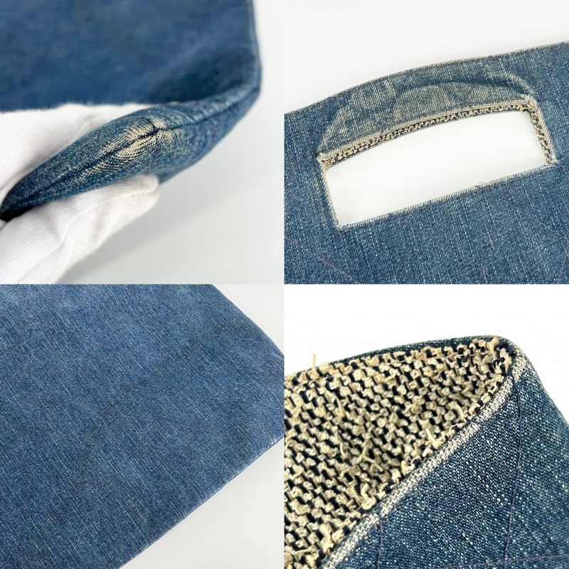 Chanel Handbag Women Matelasse Shoulder Bag Chanel Denim Blue [pre-owned