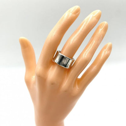 Hermes Rings Women's Eclipse Ribbon Ring Accessories Jewelry Small Size 51