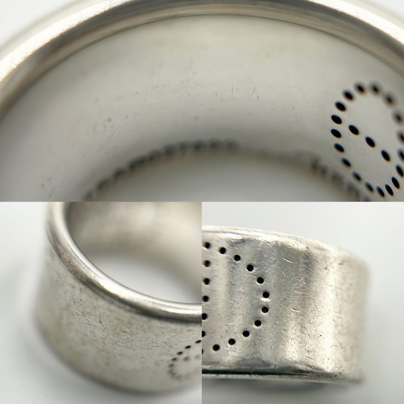 Hermes Rings Women's Eclipse Ribbon Ring Accessories Jewelry Small Size 51