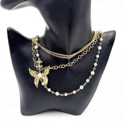 Chanel Necklace Women's Coco Mark Long Necklace Accessories With Adjuster Coco