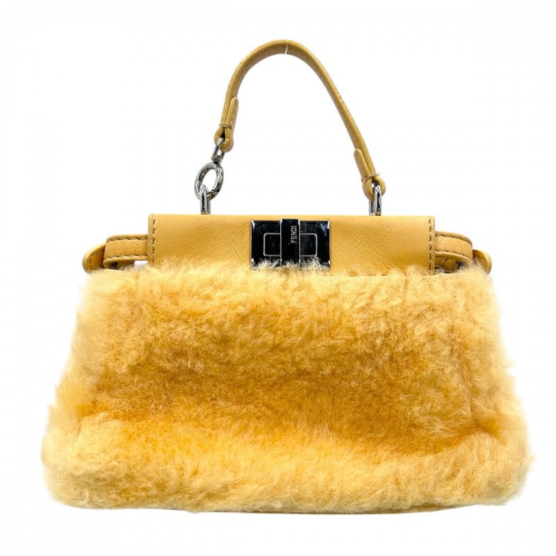 Fendi 2WAY Ladies Micro Peekaboo Mini Handbag Shoulder Bag Shoulder Crossbody