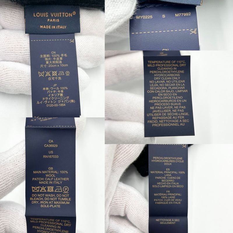 Louis Vuitton Gloves Women's Neopty Damier Gloves Apparel Size S Louis Vuitton