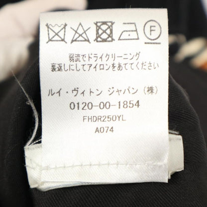 Louis Vuitton Dress Women's Animal Pattern Front Zip Knit Dress Long Sleeve