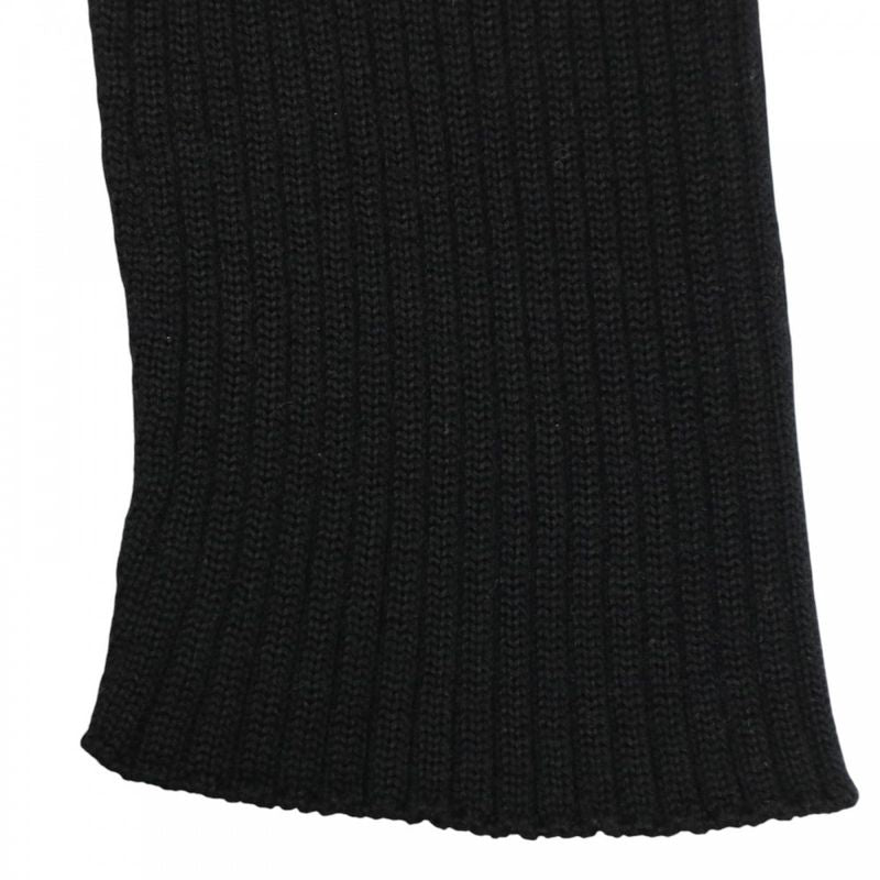 Louis Vuitton Dress Women's Animal Pattern Front Zip Knit Dress Long Sleeve