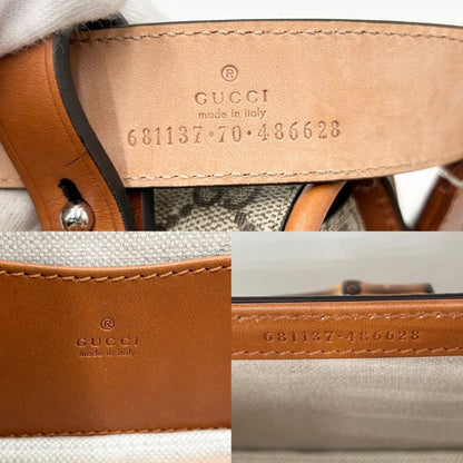 Gucci Waist Bag Men's Bamboo Body Bag Waist Pouch Bag Gucci 681137 GG Supreme
