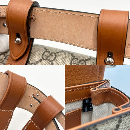 Gucci Waist Bag Men's Bamboo Body Bag Waist Pouch Bag Gucci 681137 GG Supreme