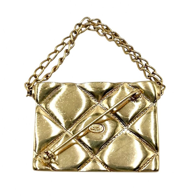Chanel Brooch Ladies Matelasse Bag Motif Coco Mark Coco Accessory Chanel GP 02P