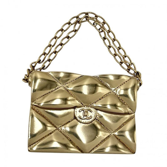 Chanel Brooch Ladies Matelasse Bag Motif Coco Mark Coco Accessory Chanel GP 02P
