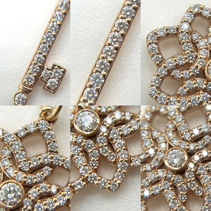 Tiffany & Co Necklace Women's Pendant Woven Key Jewelry Accessories 18k PG