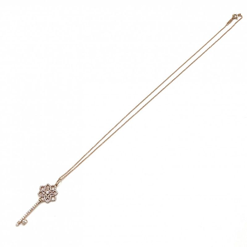 Tiffany & Co Necklace Women's Pendant Woven Key Jewelry Accessories 18K PG