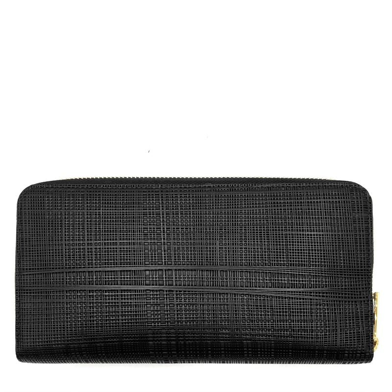 Loewe Long Wallet Women's Anagram Long Wallet Round Zipper Loewe Leather Black