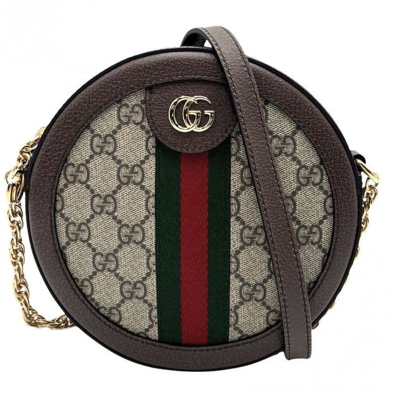 Gucci Shoulder Bag Women's Ophidia GG Mini Round Crossbody Sherry Line Bag