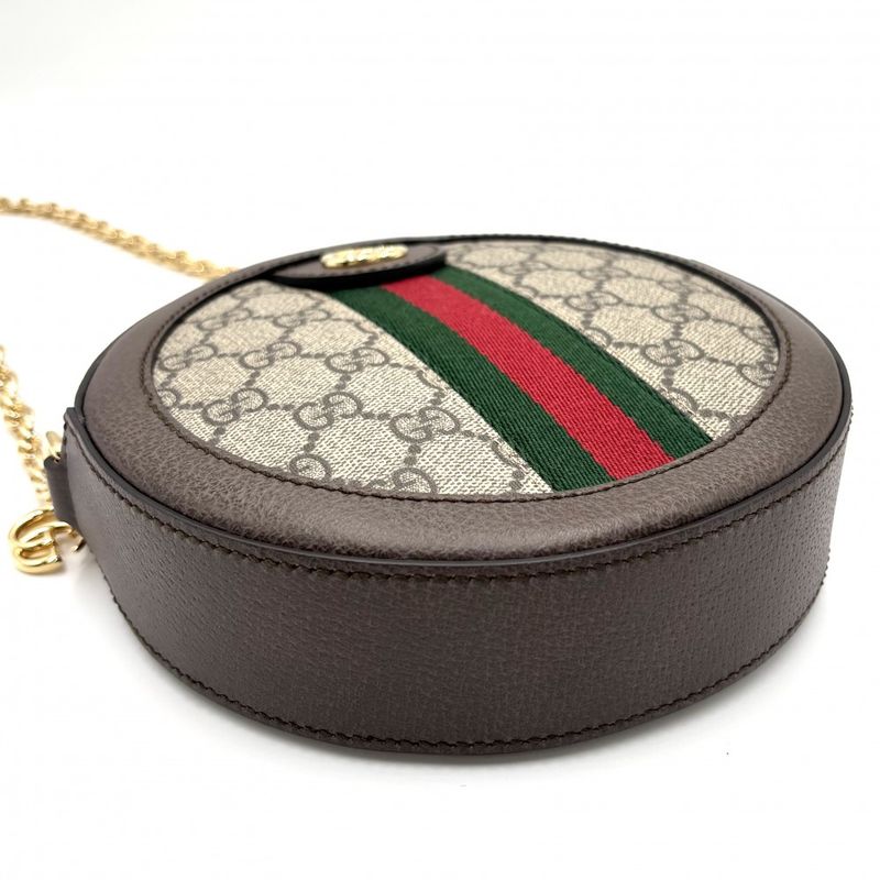 Gucci Shoulder Bag Women's Ophidia GG Mini Round Crossbody Sherry Line Bag