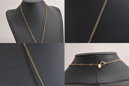 Fendi Pokemon Pokeball Gold Tone Chain Pendant Necklace Box 4537n