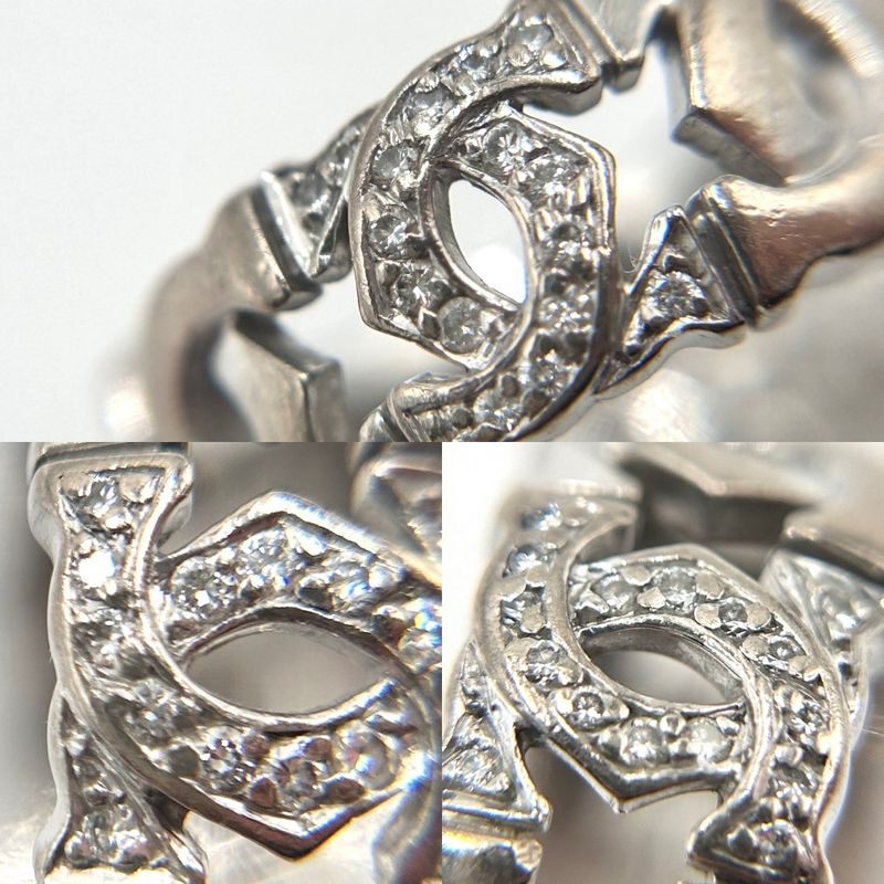 Cartier Rings Unisex Entrelacés Jewelry Accessories 18k WG Au750 Men's Women's