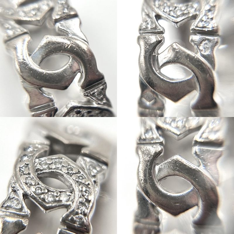 Cartier Rings Unisex Entrelacés Jewelry Accessories 18k WG Au750 Men's Women's