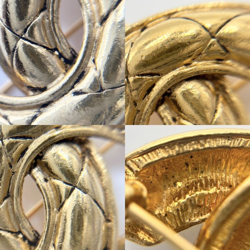 Chanel Brooch Ladies Matelasse Coco Mark Accessories Coco Vintage Chanel GP