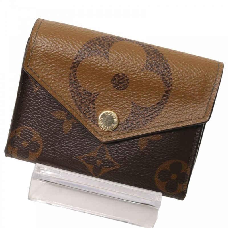 Louis Vuitton Bifold Wallet Women's Monogram Giant Reverse Portefeuille Zoë
