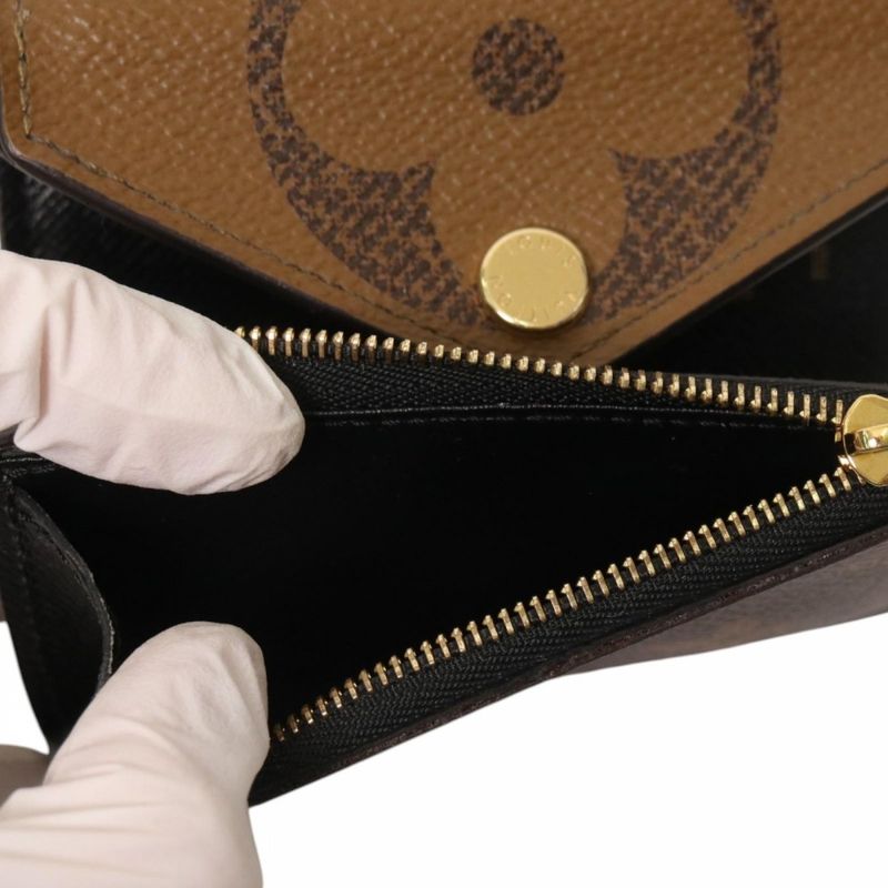 Louis Vuitton Bifold Wallet Women's Monogram Giant Reverse Portefeuille Zoë