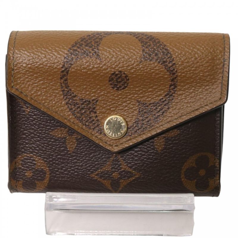 Louis Vuitton Bifold Wallet Women's Monogram Giant Reverse Portefeuille Zoë