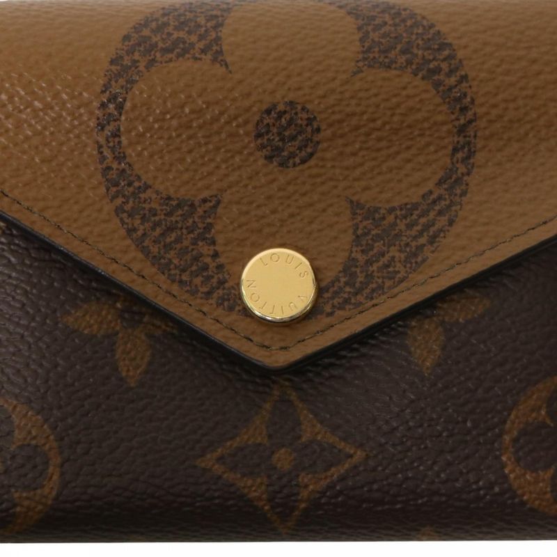 Louis Vuitton Bifold Wallet Women's Monogram Giant Reverse Portefeuille Zoë