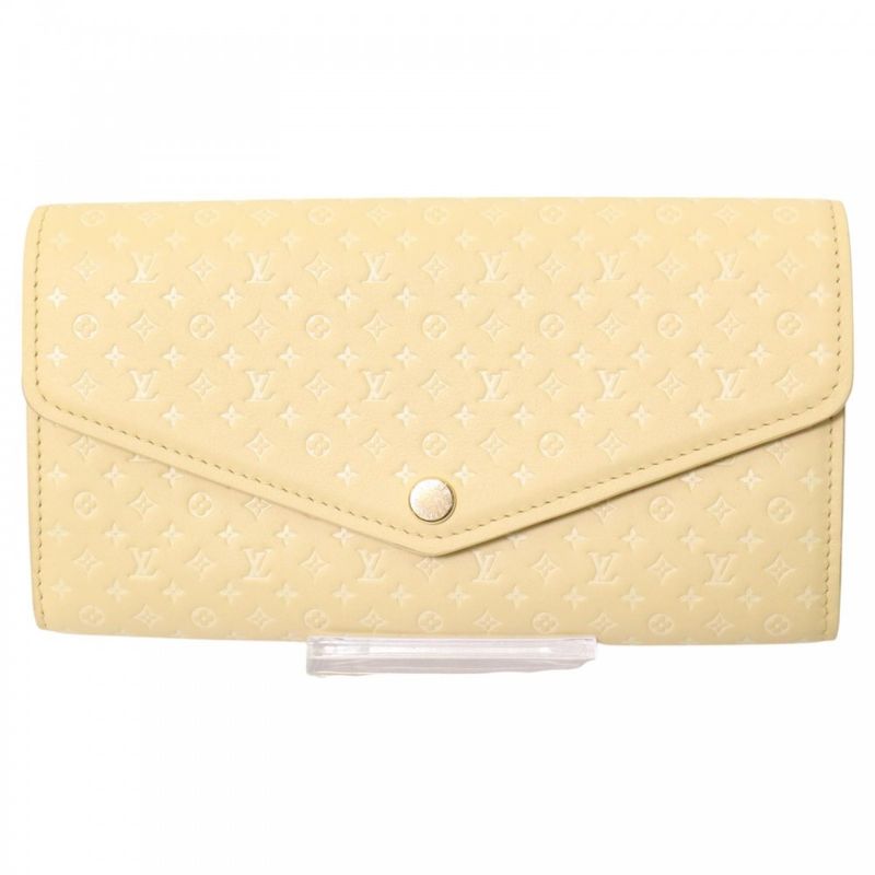 Louis Vuitton Women's Nano Monogram Portefeuille Sarah NM Long Wallet Flap