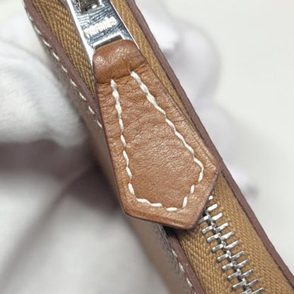 Hermes Coin Case Women's Azap Compact Mini Silk Inn Coin Purse Mini Wallet