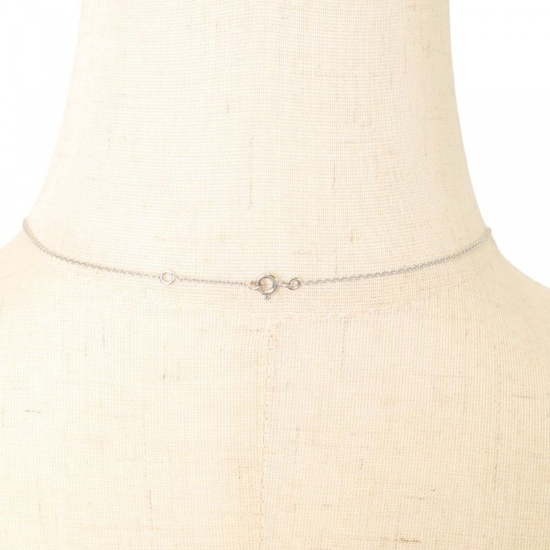 Hermes Necklace Women's Medallion Pendant Jewelry With Adjuster 18k Gold 750wg