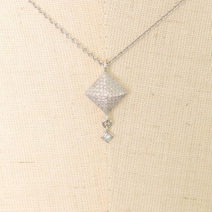 Hermes Necklace Women's Medallion Pendant Jewelry With Adjuster 18k Gold 750wg