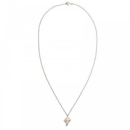 Hermes Necklace Women's Medallion Pendant Jewelry With Adjuster 18k Gold 750wg