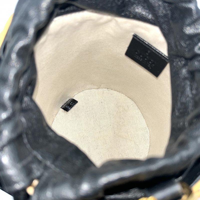 Gucci Handbag Women's Horsebit 1955 Bucket Bag Gucci 649852 Leather Wicker