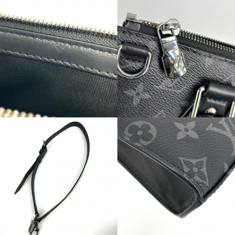 Louis Vuitton 2WAY Men's Monogram Eclipse Sac Placross Handbag Shoulder Bag