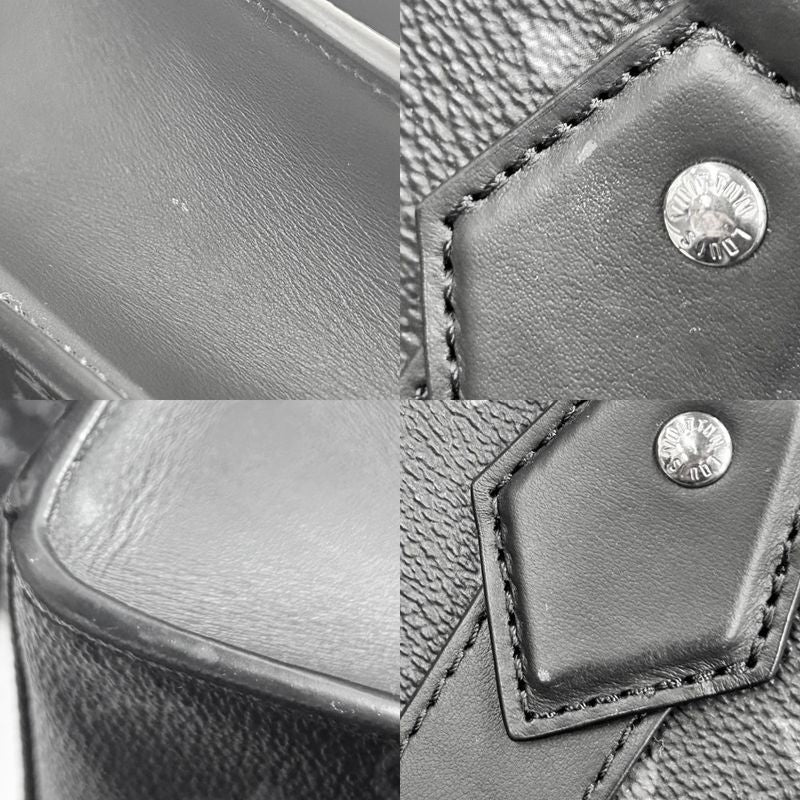 Louis Vuitton 2WAY Men's Monogram Eclipse Sac Placross Handbag Shoulder Bag