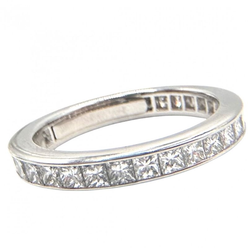 Harry Winston Ring Ladies Princess Cut Chanel Set Ring Eternity Ring Harry