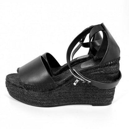 Hermes Sandals Women's Espadrilles Tivoli Kelly Thick Soles Shoes 37 Size