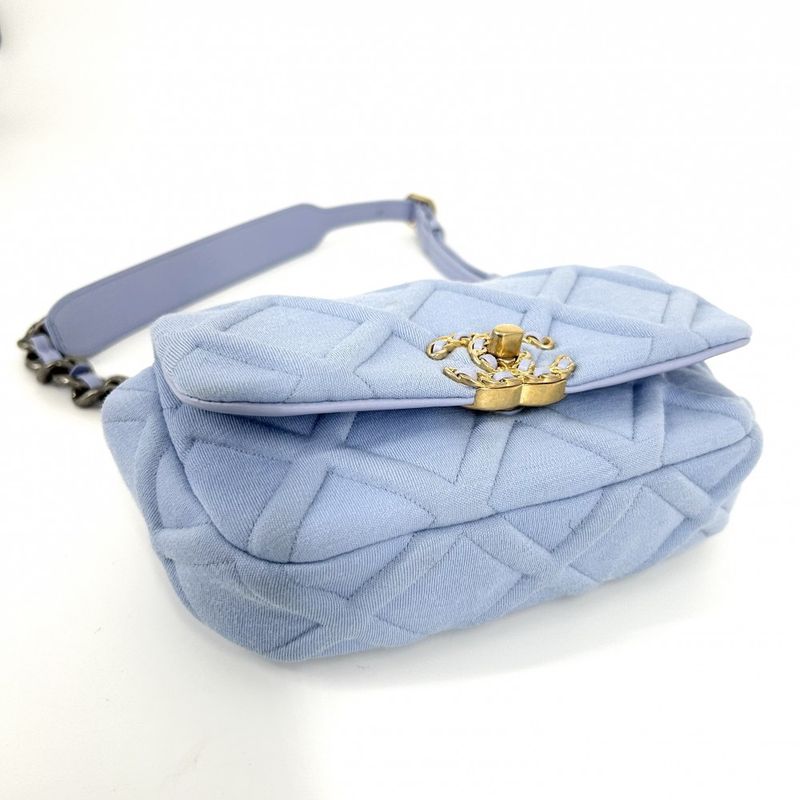 Chanel Waist Bag Women's Chanel 19 Waist Pouch Coco Mark Small Bag Chanel