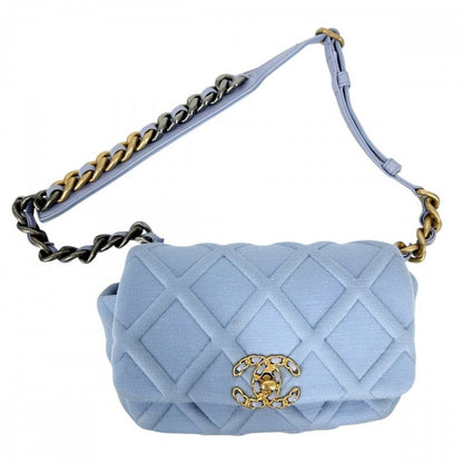 Chanel Waist Bag Women's Chanel 19 Waist Pouch Coco Mark Small Bag Chanel