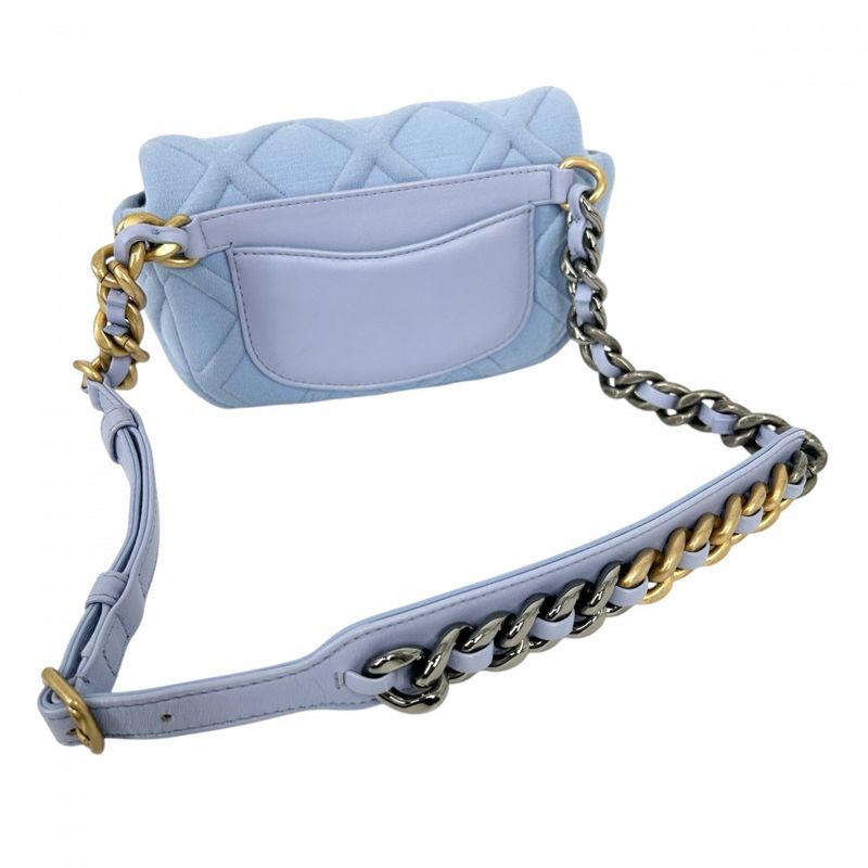 Chanel Waist Bag Women's Chanel 19 Waist Pouch Coco Mark Small Bag Chanel